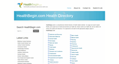 Desktop Screenshot of healthbegin.com