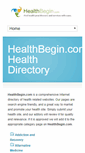 Mobile Screenshot of healthbegin.com
